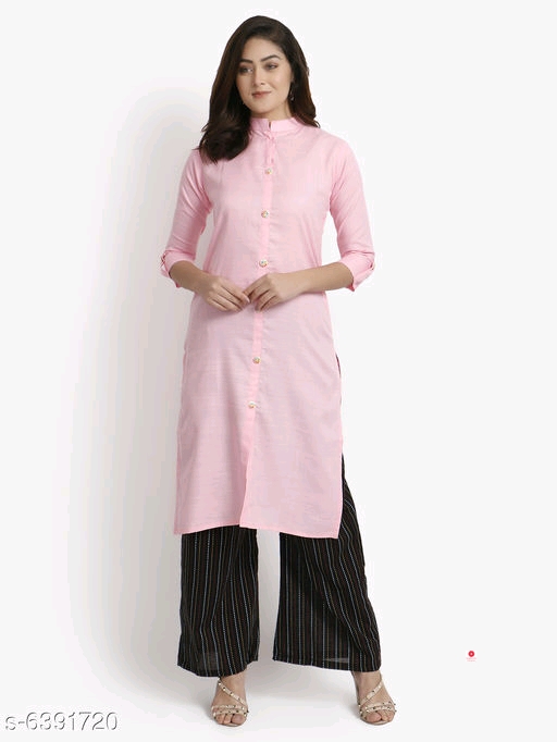 Ruchika Solid Cotton Kurtis