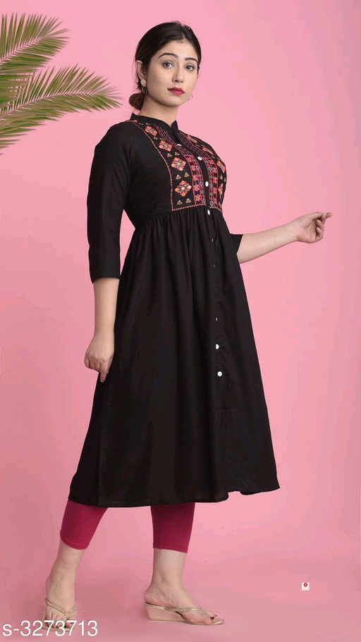 Sia Stylish Rayon Embroidery Women's Kurtis