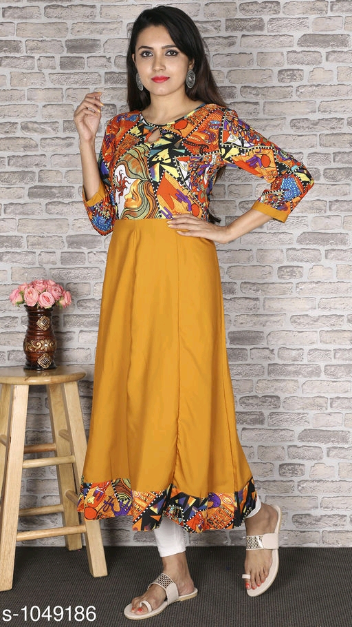 Fleurista Crepe Kurti