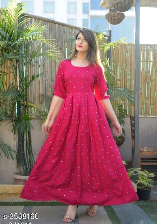 Women's Embellished Rayon Kurtis