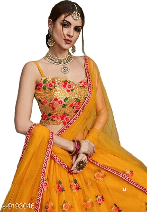 Yana Fabrics Women's Heavy Embroidered Lehenga Choli