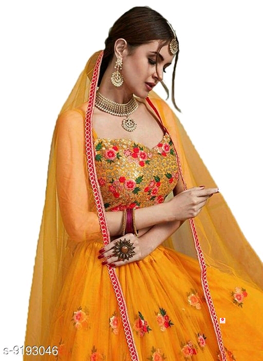 Yana Fabrics Women's Heavy Embroidered Lehenga Choli