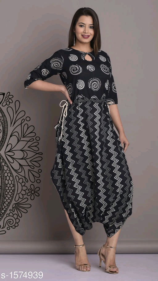 Women's Cotton, Rayon & Khadi A-line Kurtis