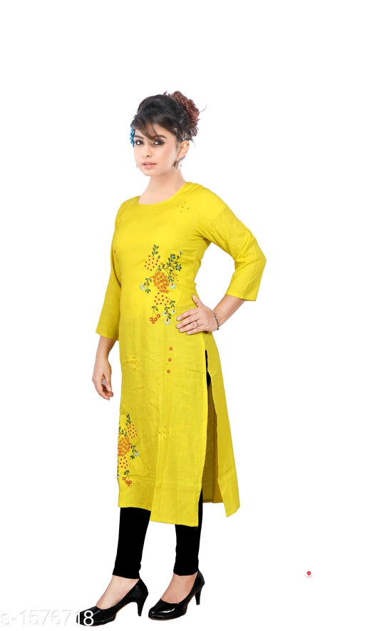 Mahika Pretty Attractive Rayon Women's Kurtis
