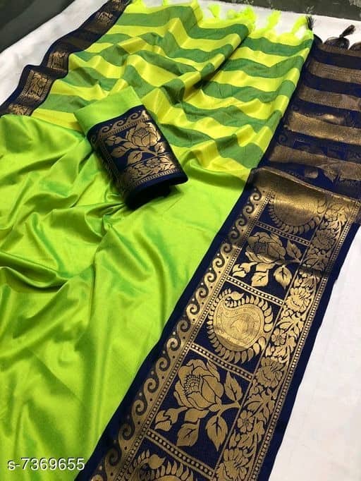 Attractive Cotton Silk  Saree