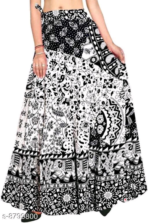 Jaipuri Ethnic Print Wrap Around Skirt