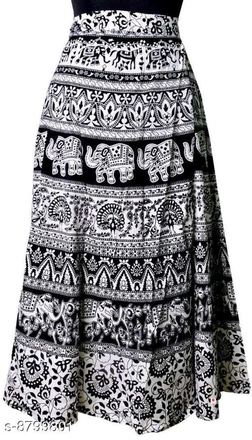 Jaipuri Ethnic Print Wrap Around Skirt
