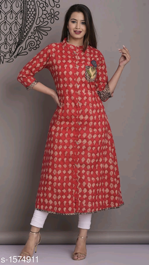 Women's Cotton, Rayon & Khadi A-line Kurtis