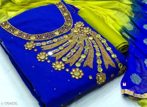 Pretty Chanderi Silk Suit