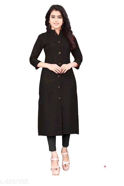 Ruchika Solid Cotton Kurtis