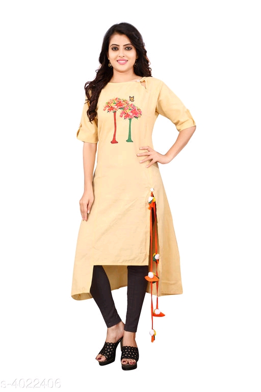 Stylish Cotton Printed Women's Kurtis