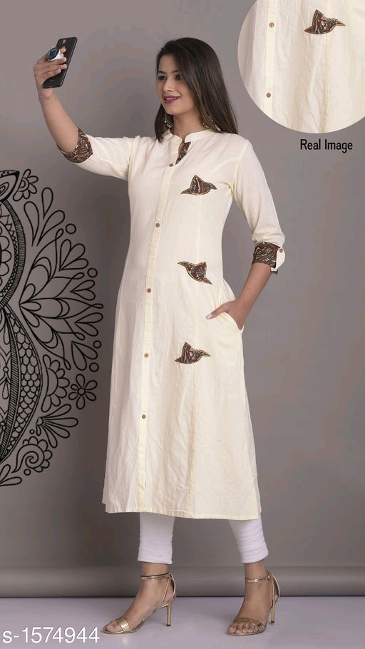 Women's Cotton, Rayon & Khadi A-line Kurtis