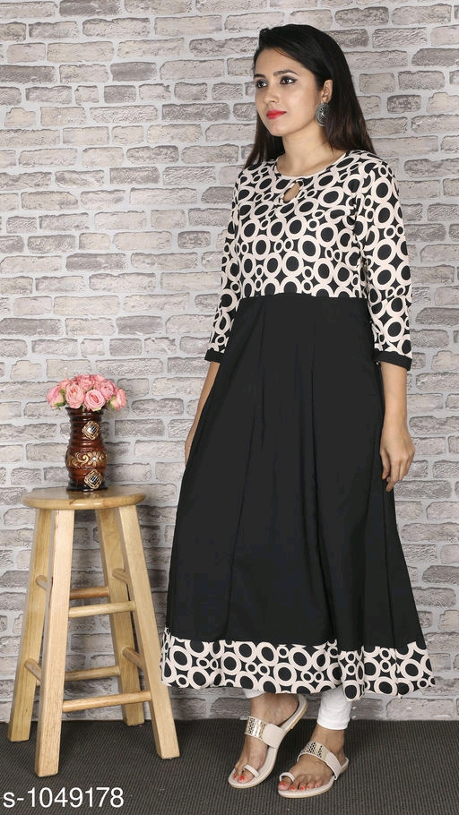 Fleurista Crepe Kurti