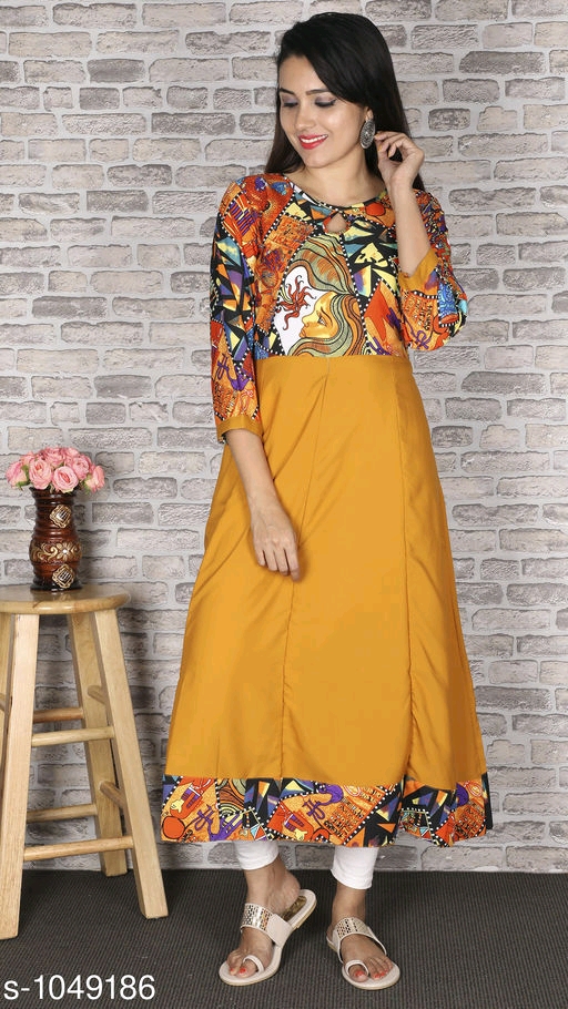 Fleurista Crepe Kurti