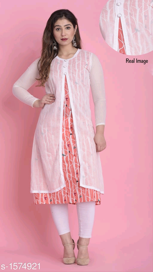 Women's Cotton, Rayon & Khadi A-line Kurtis