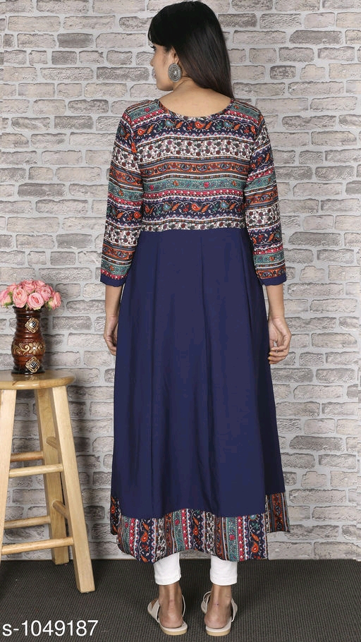 Fleurista Crepe Kurti