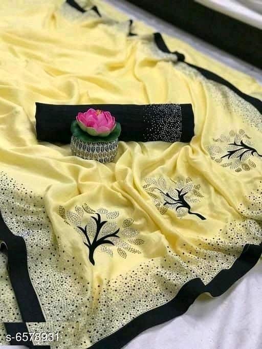Attractive Vichitra  Silk Saree