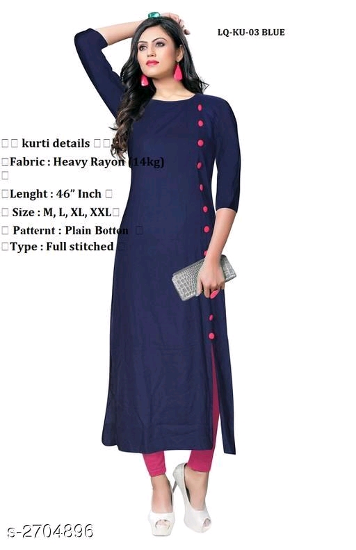 Vedika Pretty Rayon Kurtis
