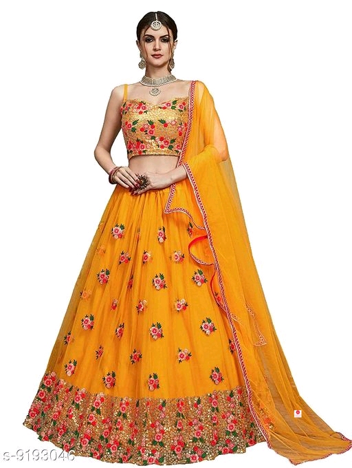 Yana Fabrics Women's Heavy Embroidered Lehenga Choli