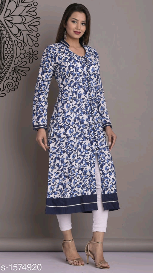 Women's Cotton, Rayon & Khadi A-line Kurtis