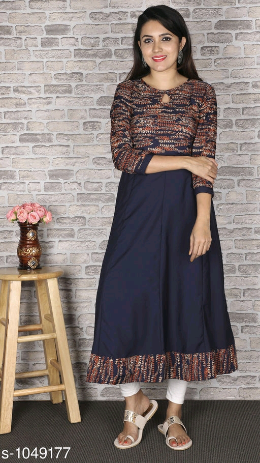 Fleurista Crepe Kurti