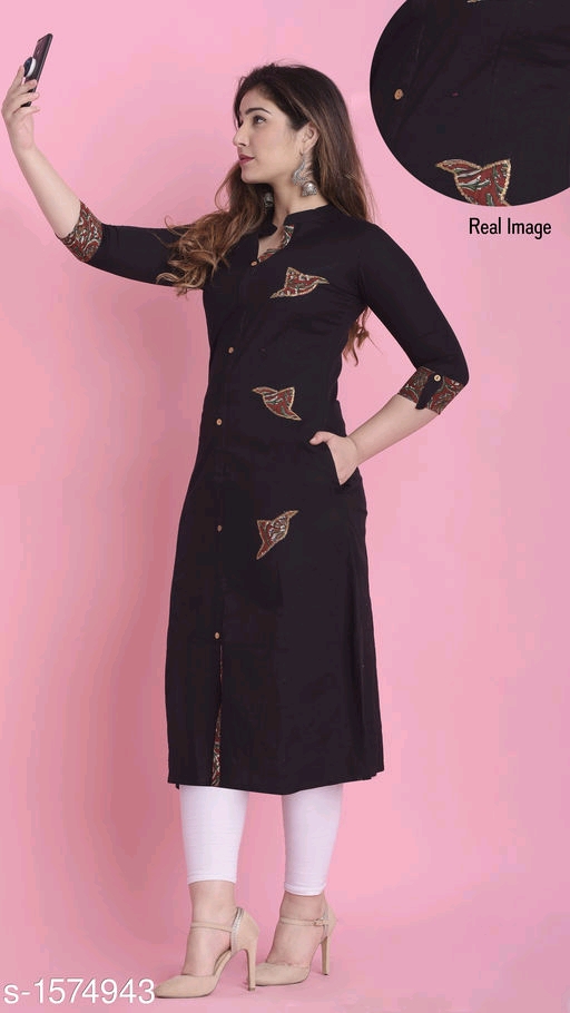 Women's Cotton, Rayon & Khadi A-line Kurtis