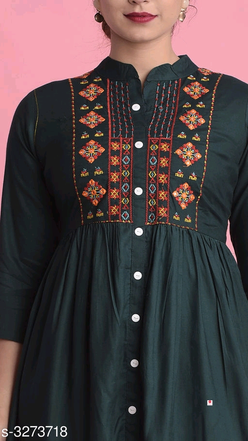 Sia Stylish Rayon Embroidery Women's Kurtis